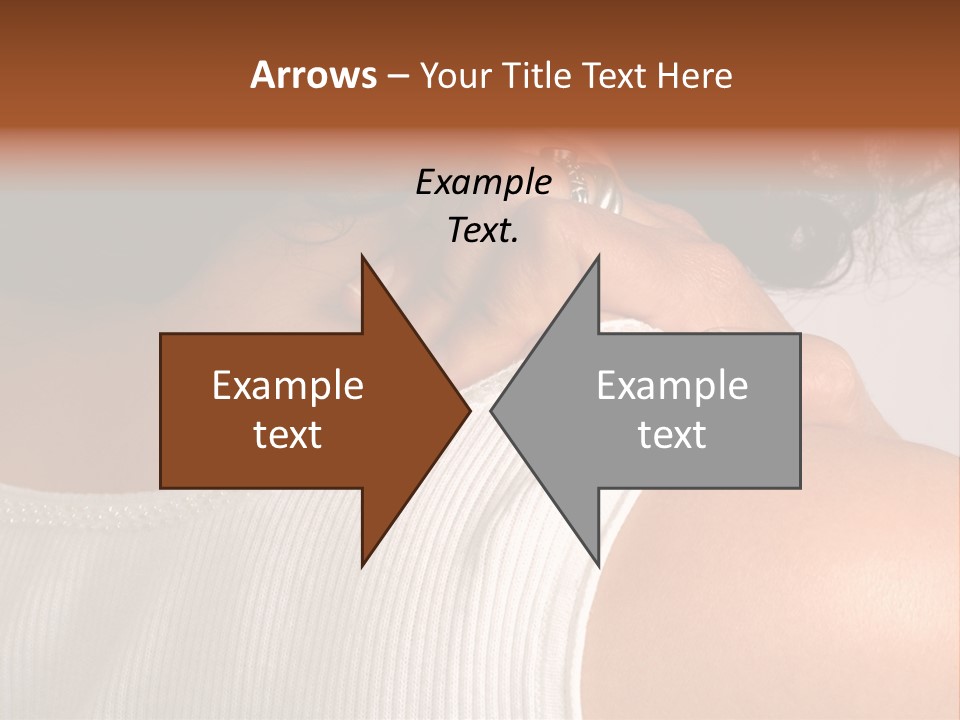 A Woman With A Ring On Her Neck PowerPoint Template