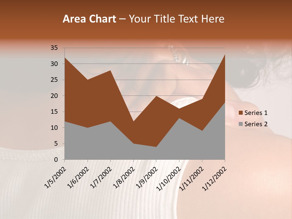 A Woman With A Ring On Her Neck PowerPoint Template
