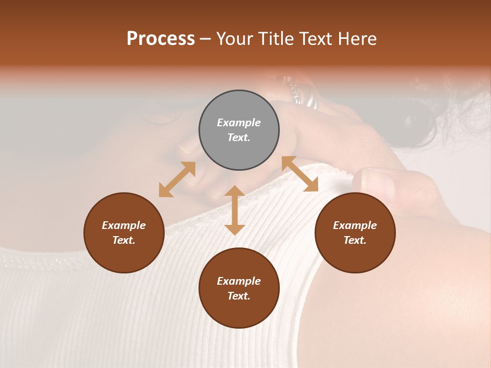 A Woman With A Ring On Her Neck PowerPoint Template