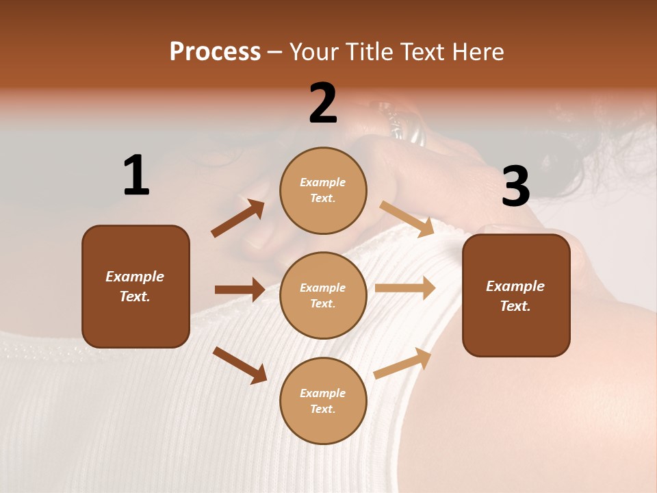 A Woman With A Ring On Her Neck PowerPoint Template