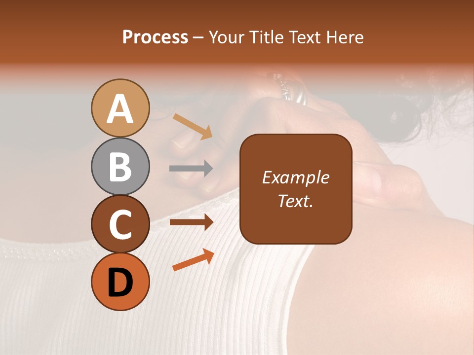 A Woman With A Ring On Her Neck PowerPoint Template