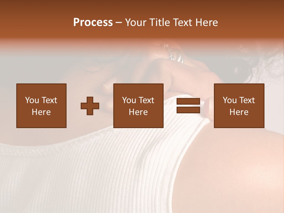 A Woman With A Ring On Her Neck PowerPoint Template