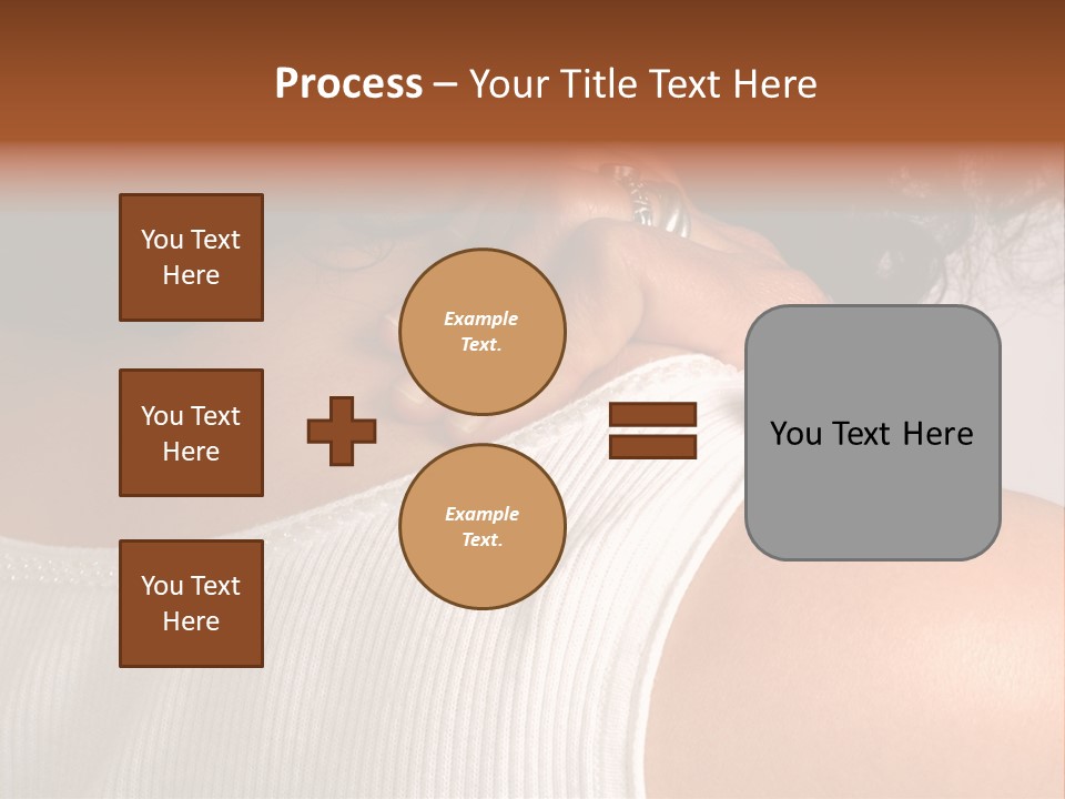 A Woman With A Ring On Her Neck PowerPoint Template
