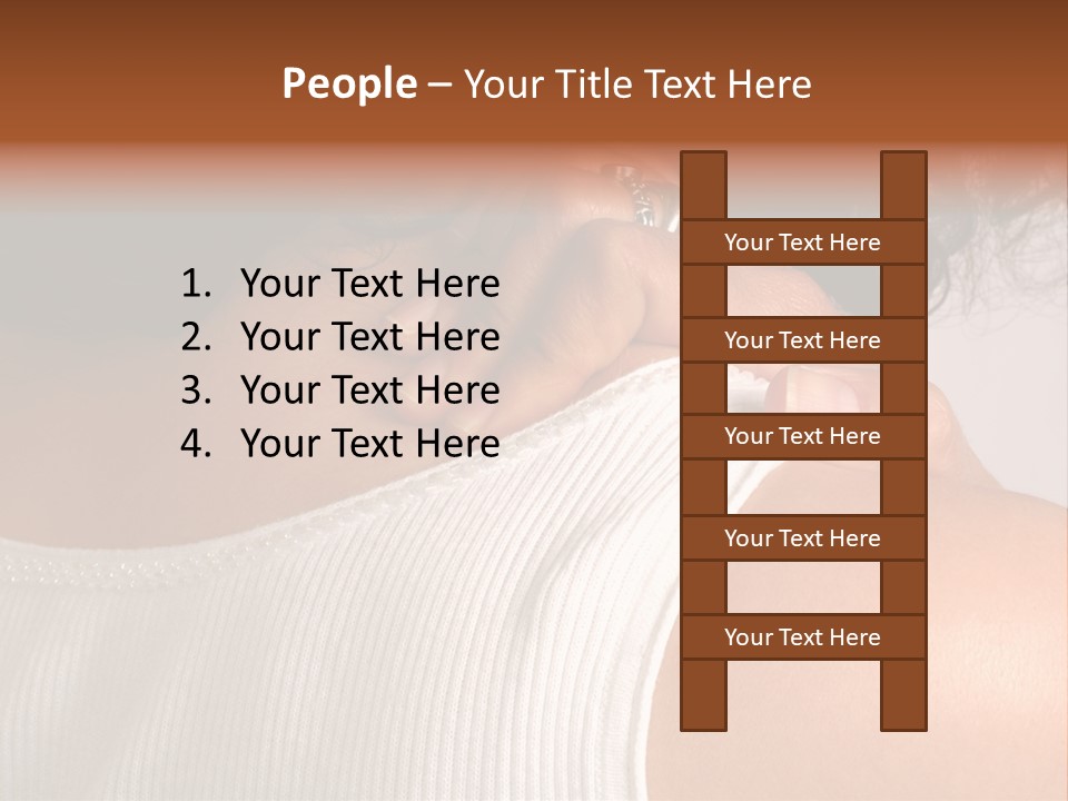 A Woman With A Ring On Her Neck PowerPoint Template