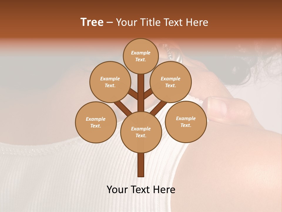 A Woman With A Ring On Her Neck PowerPoint Template