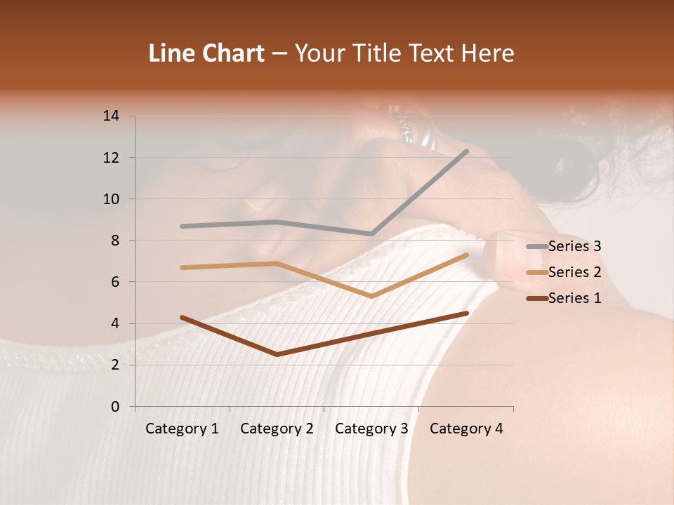 A Woman With A Ring On Her Neck PowerPoint Template