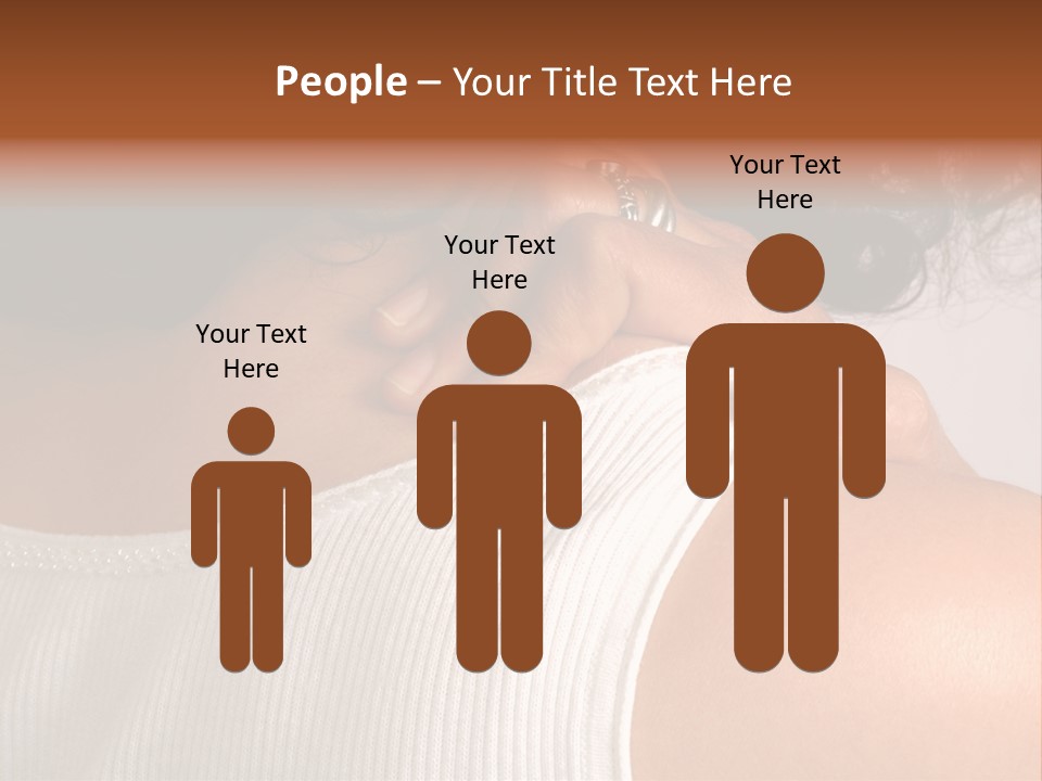 A Woman With A Ring On Her Neck PowerPoint Template