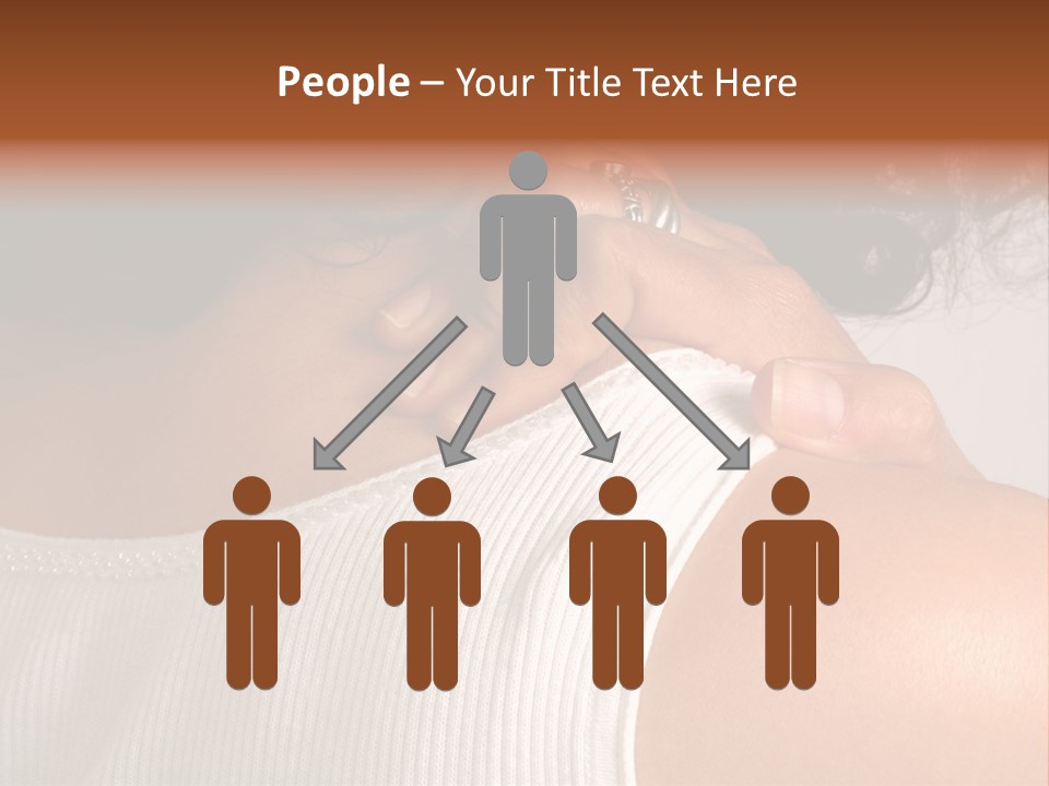 A Woman With A Ring On Her Neck PowerPoint Template