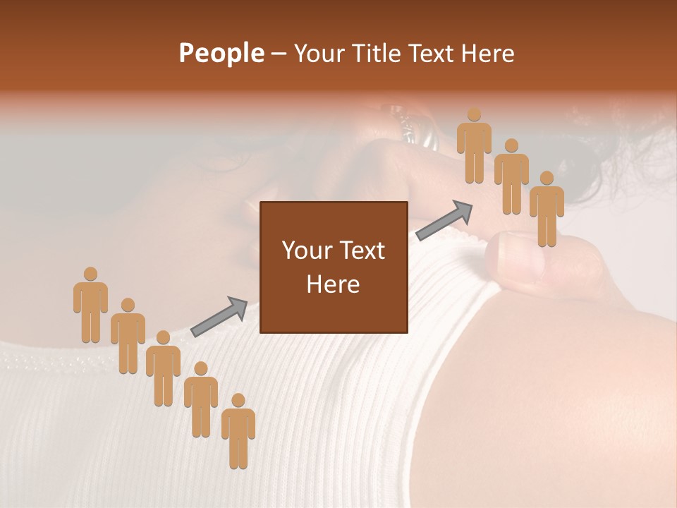 A Woman With A Ring On Her Neck PowerPoint Template