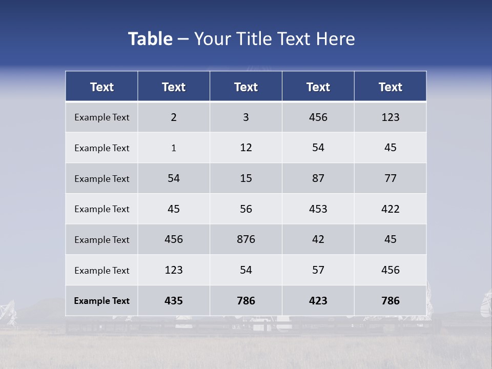 Giant Radio Telescopes In The Very Large Array, New Mexico. PowerPoint Template