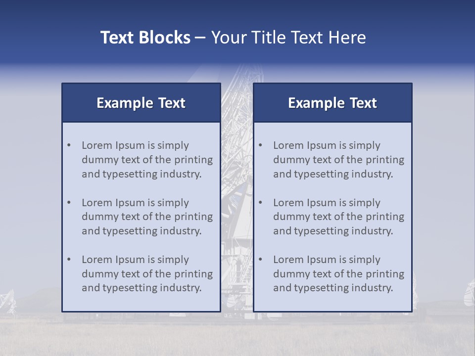 Giant Radio Telescopes In The Very Large Array, New Mexico. PowerPoint Template