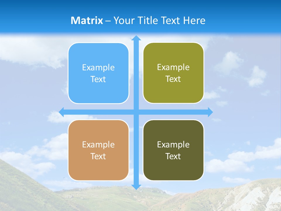 A Picture Of A Road With A Sky In The Background PowerPoint Template