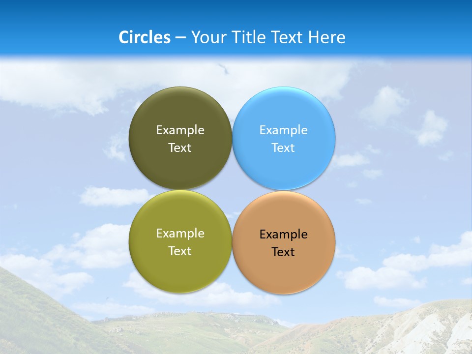 A Picture Of A Road With A Sky In The Background PowerPoint Template