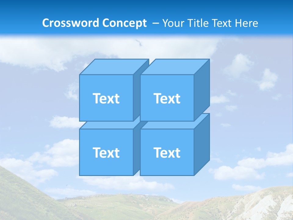 A Picture Of A Road With A Sky In The Background PowerPoint Template
