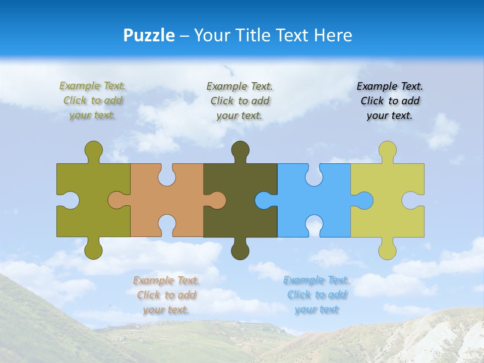 A Picture Of A Road With A Sky In The Background PowerPoint Template