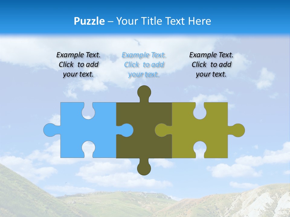 A Picture Of A Road With A Sky In The Background PowerPoint Template