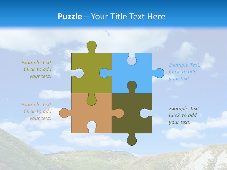 A Picture Of A Road With A Sky In The Background PowerPoint Template