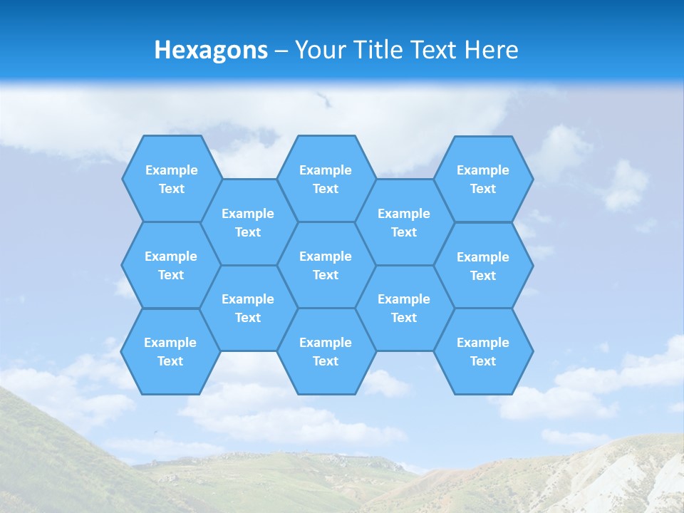 A Picture Of A Road With A Sky In The Background PowerPoint Template