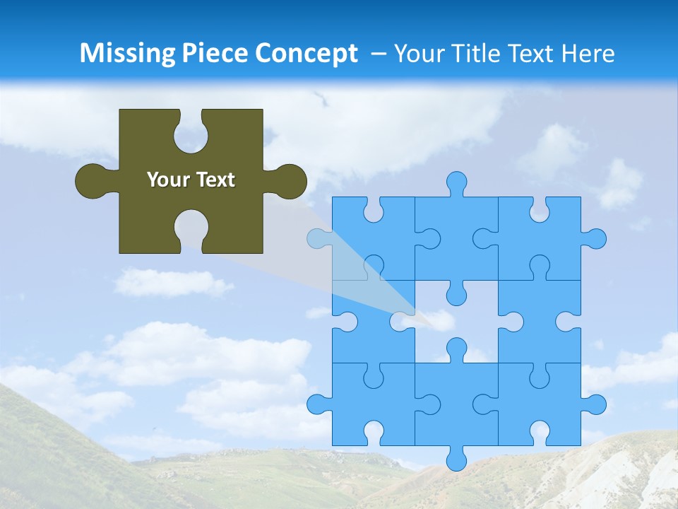 A Picture Of A Road With A Sky In The Background PowerPoint Template