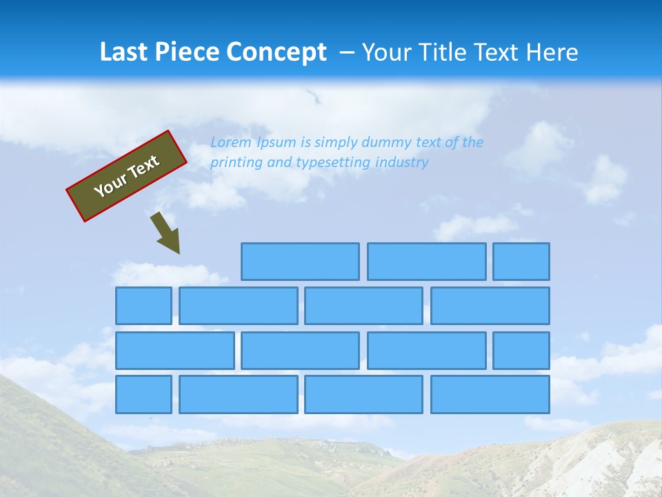 A Picture Of A Road With A Sky In The Background PowerPoint Template