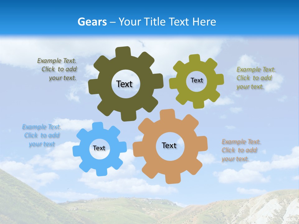 A Picture Of A Road With A Sky In The Background PowerPoint Template