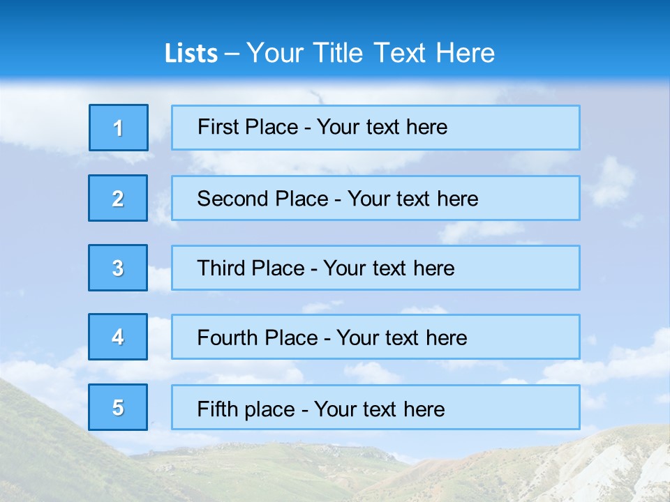 A Picture Of A Road With A Sky In The Background PowerPoint Template