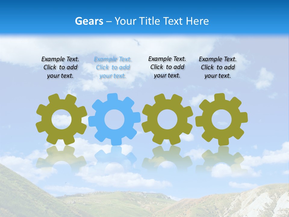 A Picture Of A Road With A Sky In The Background PowerPoint Template