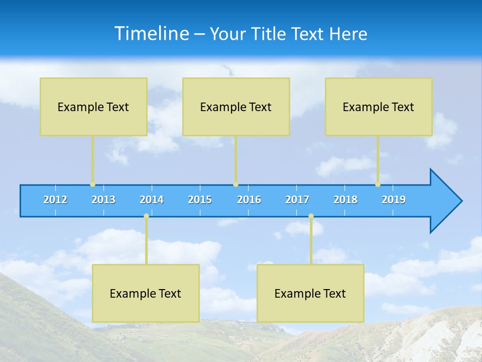 A Picture Of A Road With A Sky In The Background PowerPoint Template