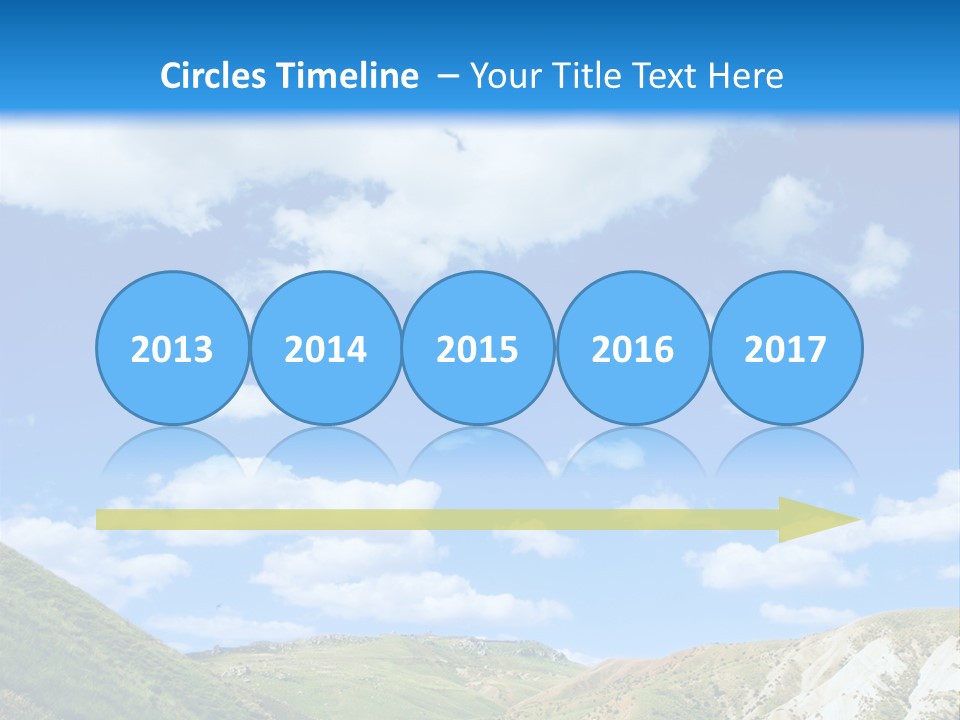 A Picture Of A Road With A Sky In The Background PowerPoint Template