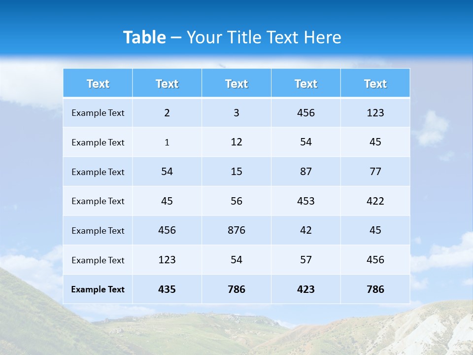 A Picture Of A Road With A Sky In The Background PowerPoint Template