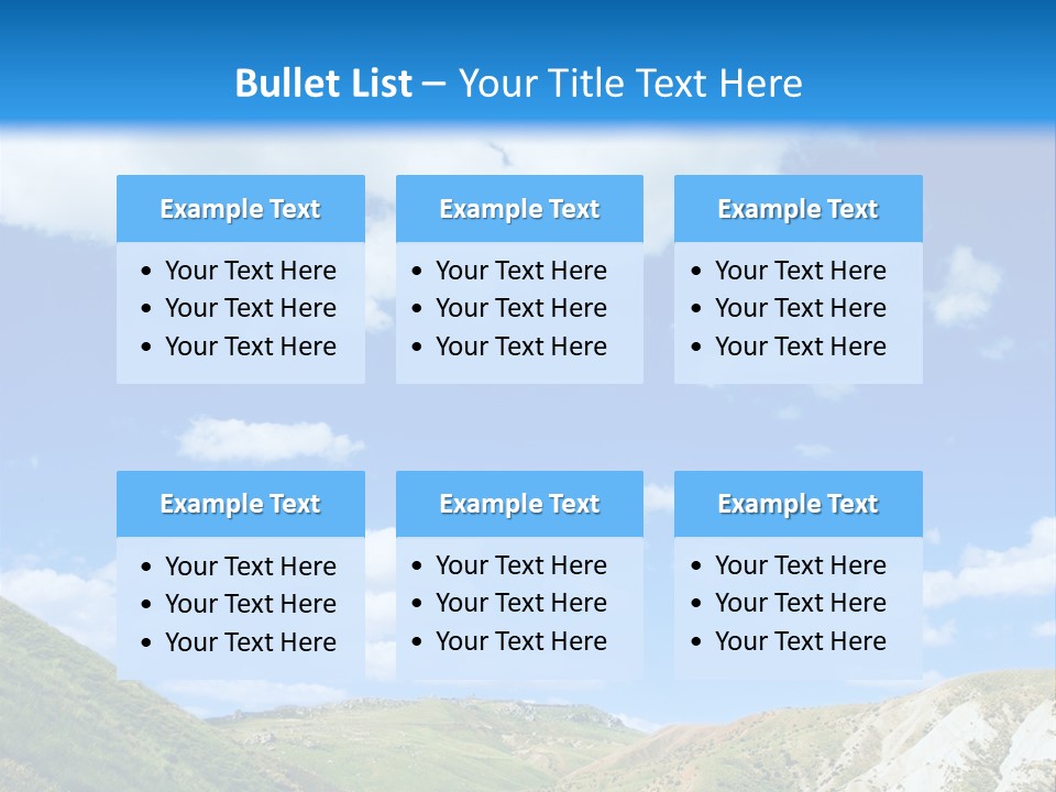 A Picture Of A Road With A Sky In The Background PowerPoint Template