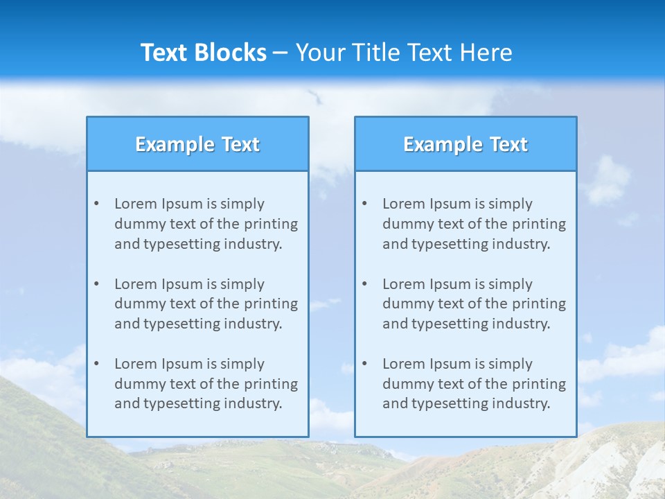 A Picture Of A Road With A Sky In The Background PowerPoint Template