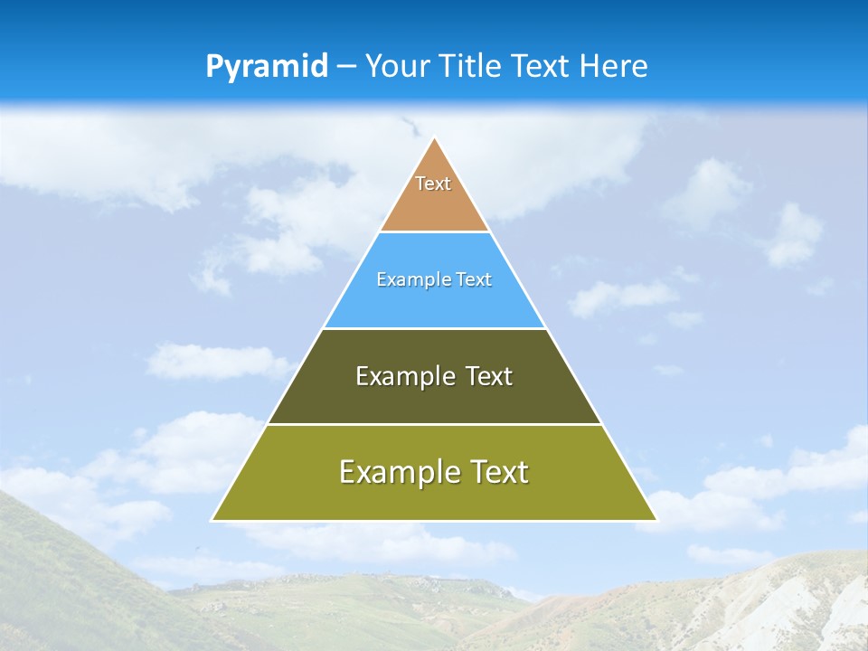 A Picture Of A Road With A Sky In The Background PowerPoint Template