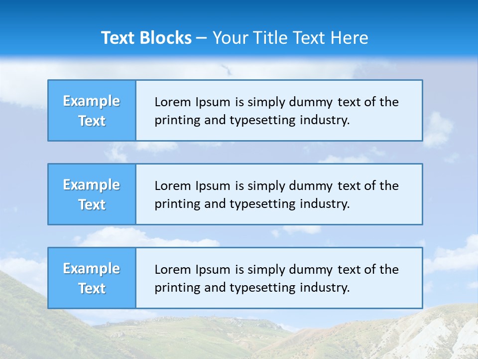 A Picture Of A Road With A Sky In The Background PowerPoint Template