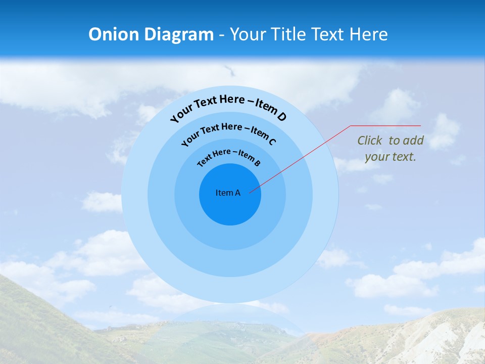 A Picture Of A Road With A Sky In The Background PowerPoint Template