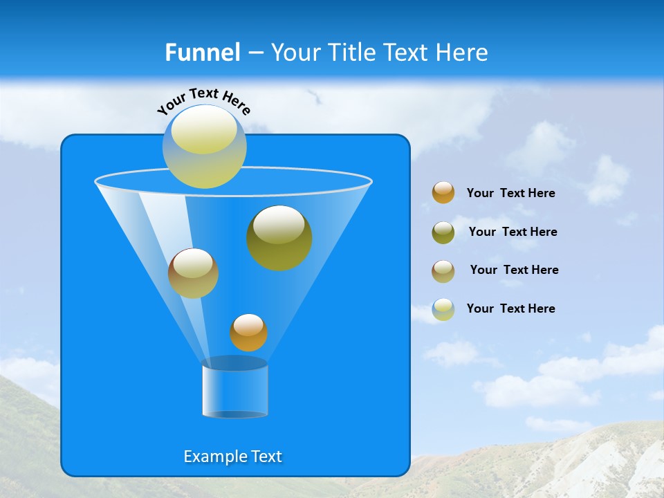 A Picture Of A Road With A Sky In The Background PowerPoint Template