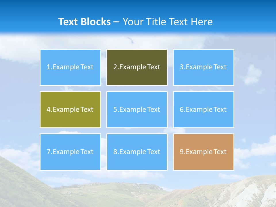 A Picture Of A Road With A Sky In The Background PowerPoint Template