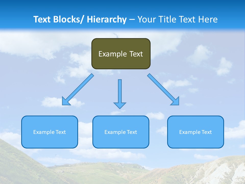 A Picture Of A Road With A Sky In The Background PowerPoint Template