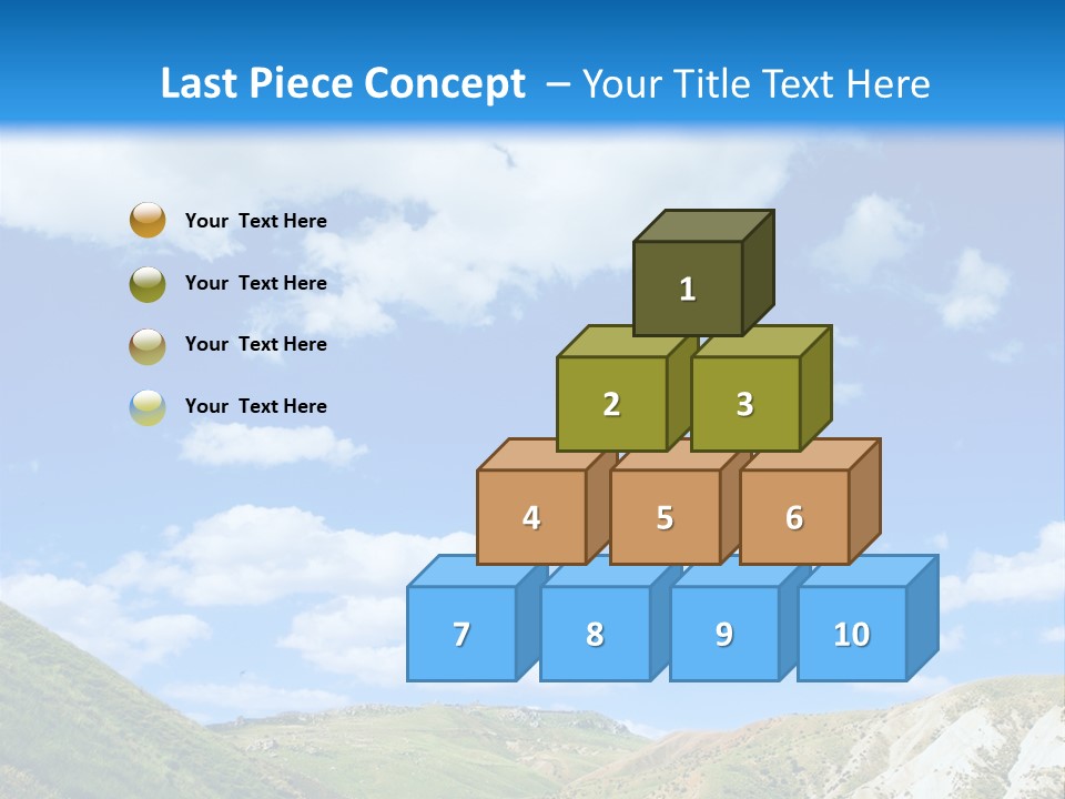 A Picture Of A Road With A Sky In The Background PowerPoint Template