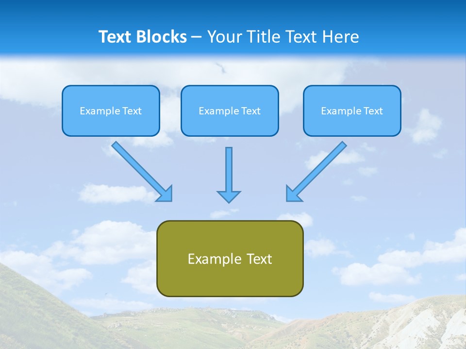 A Picture Of A Road With A Sky In The Background PowerPoint Template