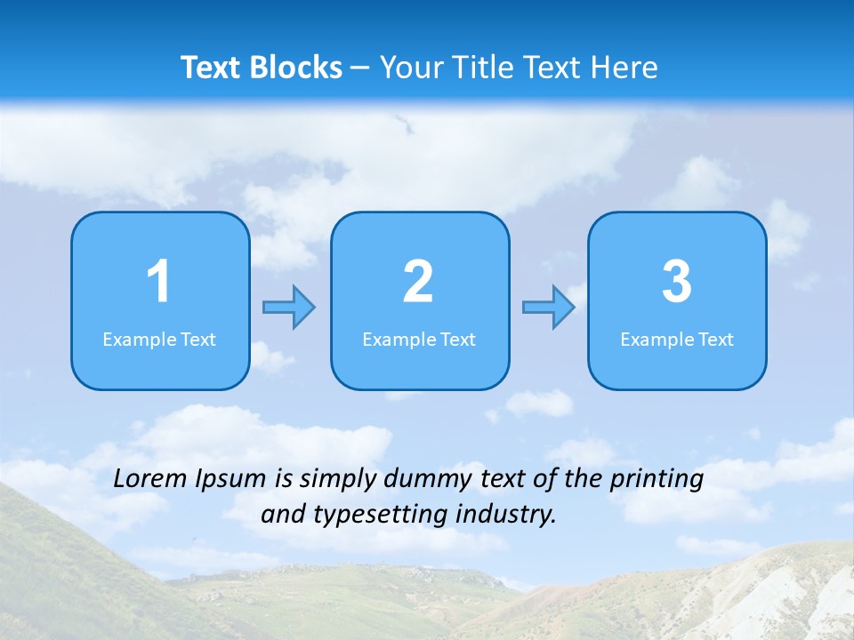 A Picture Of A Road With A Sky In The Background PowerPoint Template
