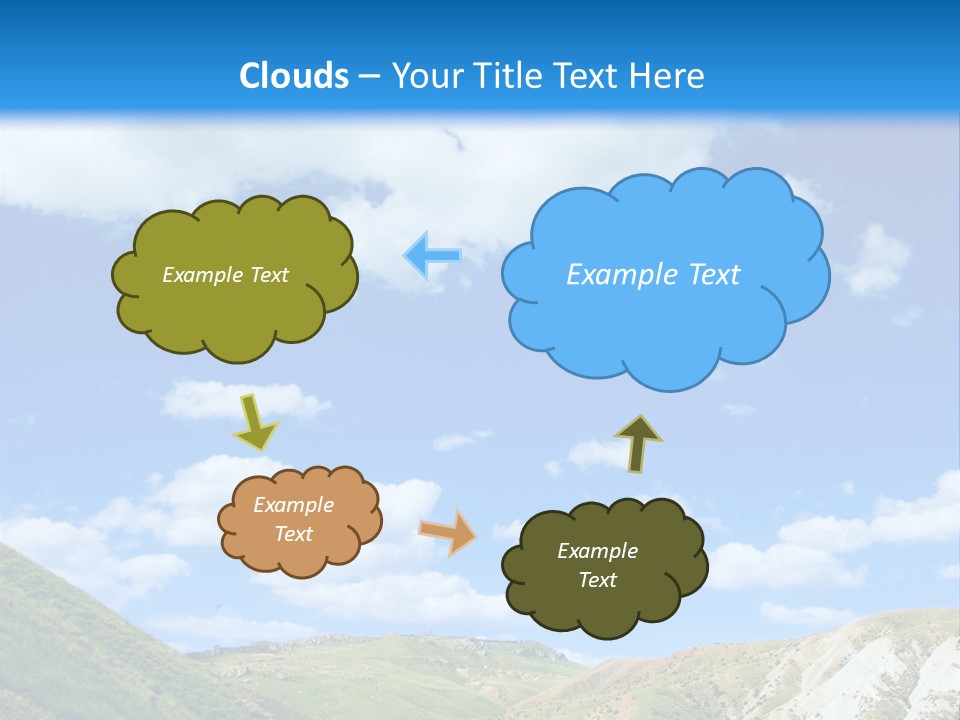 A Picture Of A Road With A Sky In The Background PowerPoint Template
