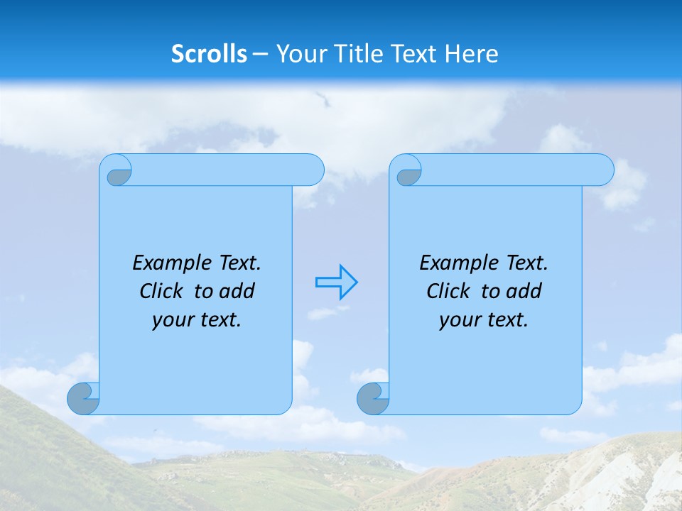 A Picture Of A Road With A Sky In The Background PowerPoint Template