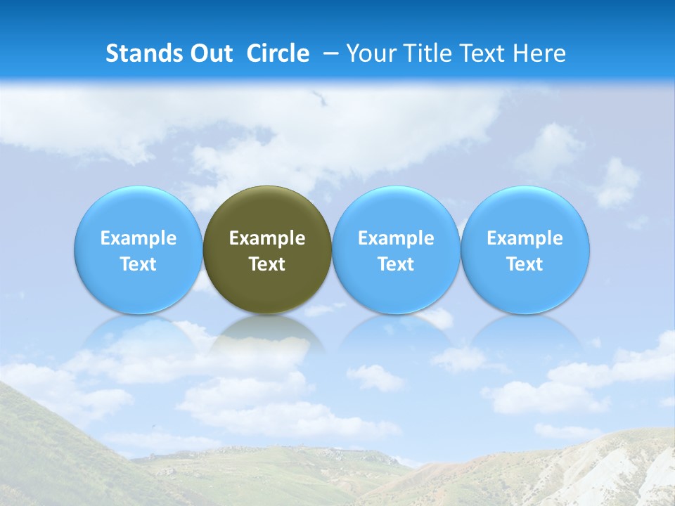 A Picture Of A Road With A Sky In The Background PowerPoint Template