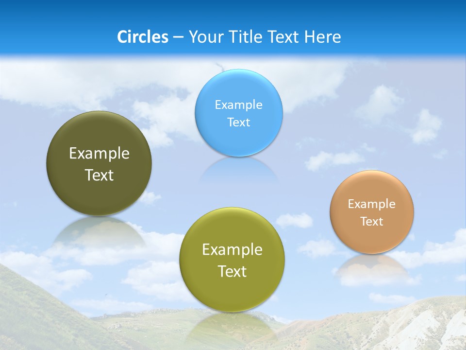 A Picture Of A Road With A Sky In The Background PowerPoint Template