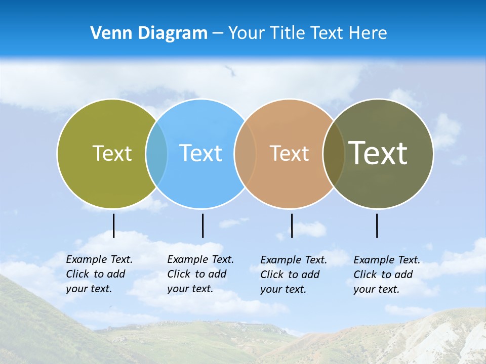 A Picture Of A Road With A Sky In The Background PowerPoint Template