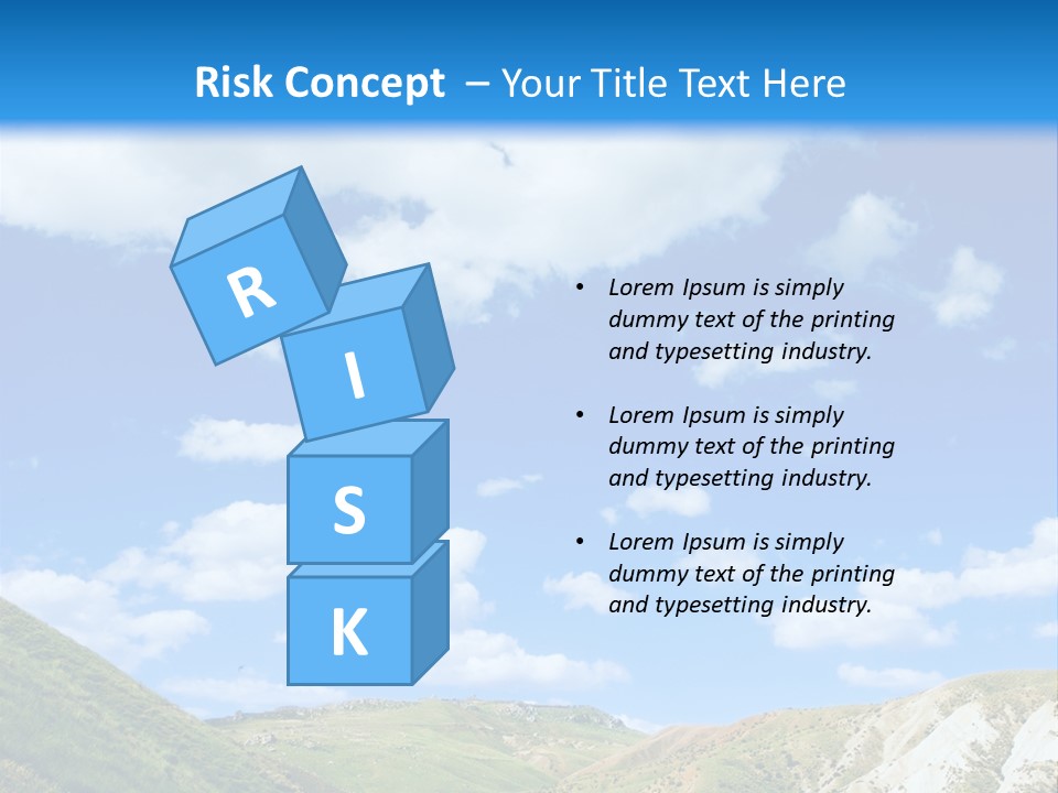 A Picture Of A Road With A Sky In The Background PowerPoint Template