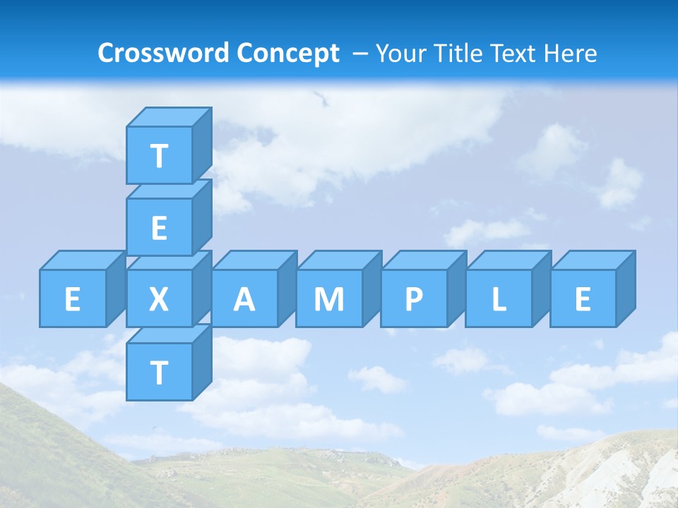 A Picture Of A Road With A Sky In The Background PowerPoint Template