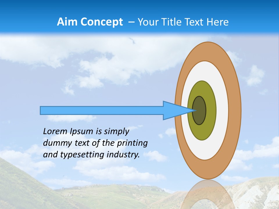 A Picture Of A Road With A Sky In The Background PowerPoint Template