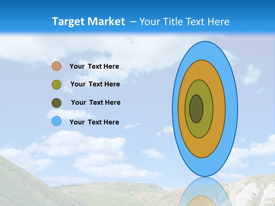 A Picture Of A Road With A Sky In The Background PowerPoint Template